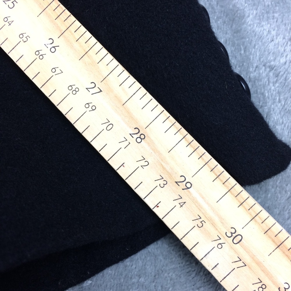 Sanford Bryant Mens Blazer Angora Wool Sport Coat Solid Black Three Button‎ 46R - Picture 10 of 15
